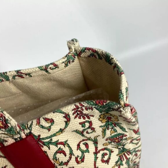GUCCI GARDEN Shoulder Bag Shoulder Bag Tote Bag Canvas Beige/Red - Picture 3 of 13